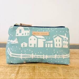 NEW ERIN FLETT robins farmhouse toile laura bag in robins egg